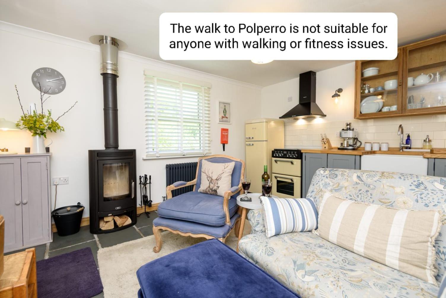 Bijou Coastal Apartment In Polperro With Hot Tub Onsite Parking Downhill Walk To Village Bagian luar foto
